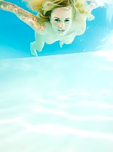 Micro Bikini, Naked Girl Lina B. in Underwater Love