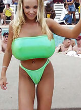 Micro Bikini, Fake Bust Enlargement